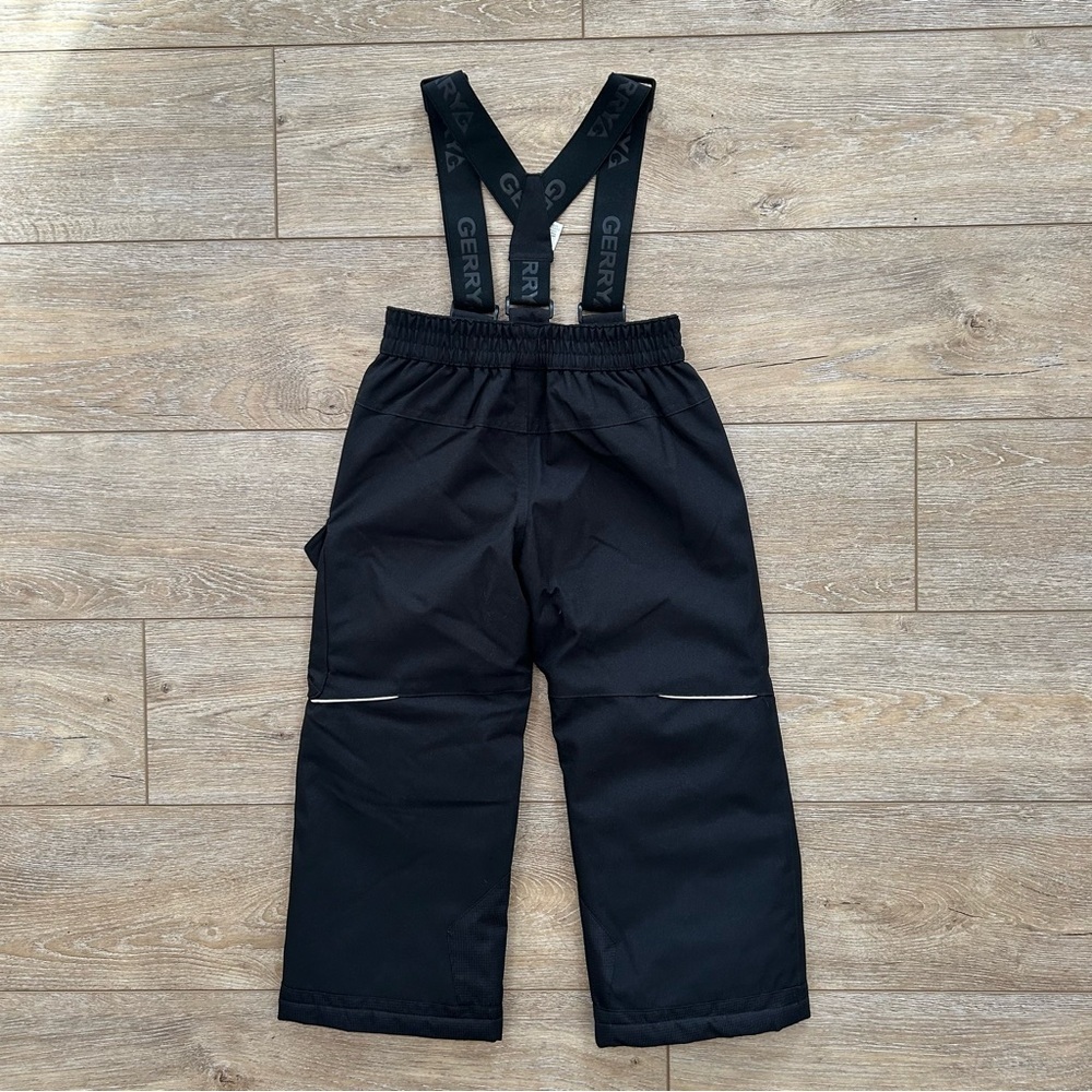 Gerry Outdoor Snow Bib Pants Unisex Sz‎ XS 4/5 Adjustable Straps Black NEW - Picture 9 of 11
